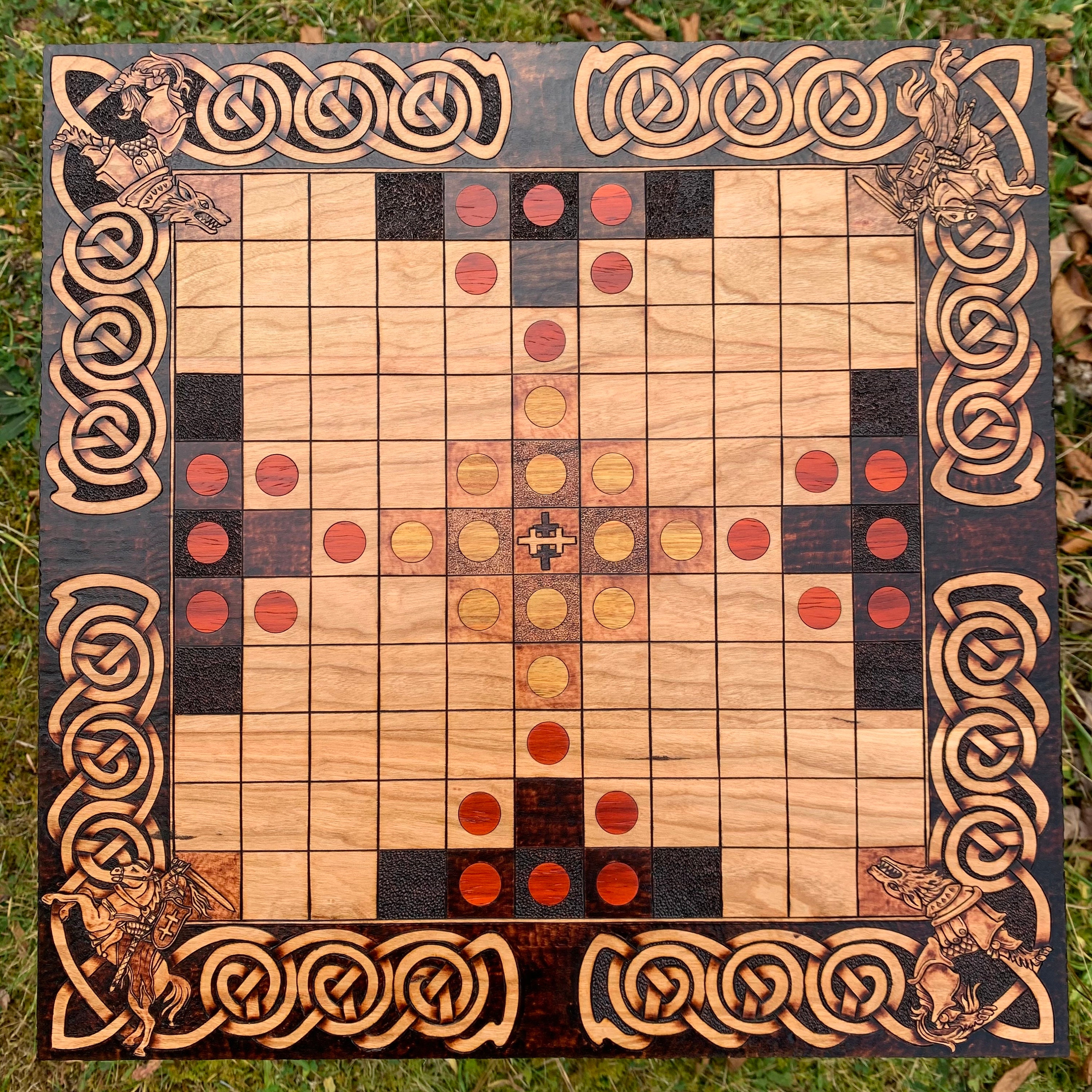 Hnefatafl Board Game: 11x11 square grid - historic Welsh Hnefatafl Board Game: 11x11 square grid - historic Welsh