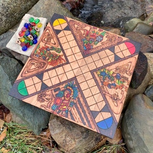 Patolli: Ancient Mesoamerican Aztec Board Game, Handcrafted Wooden ...