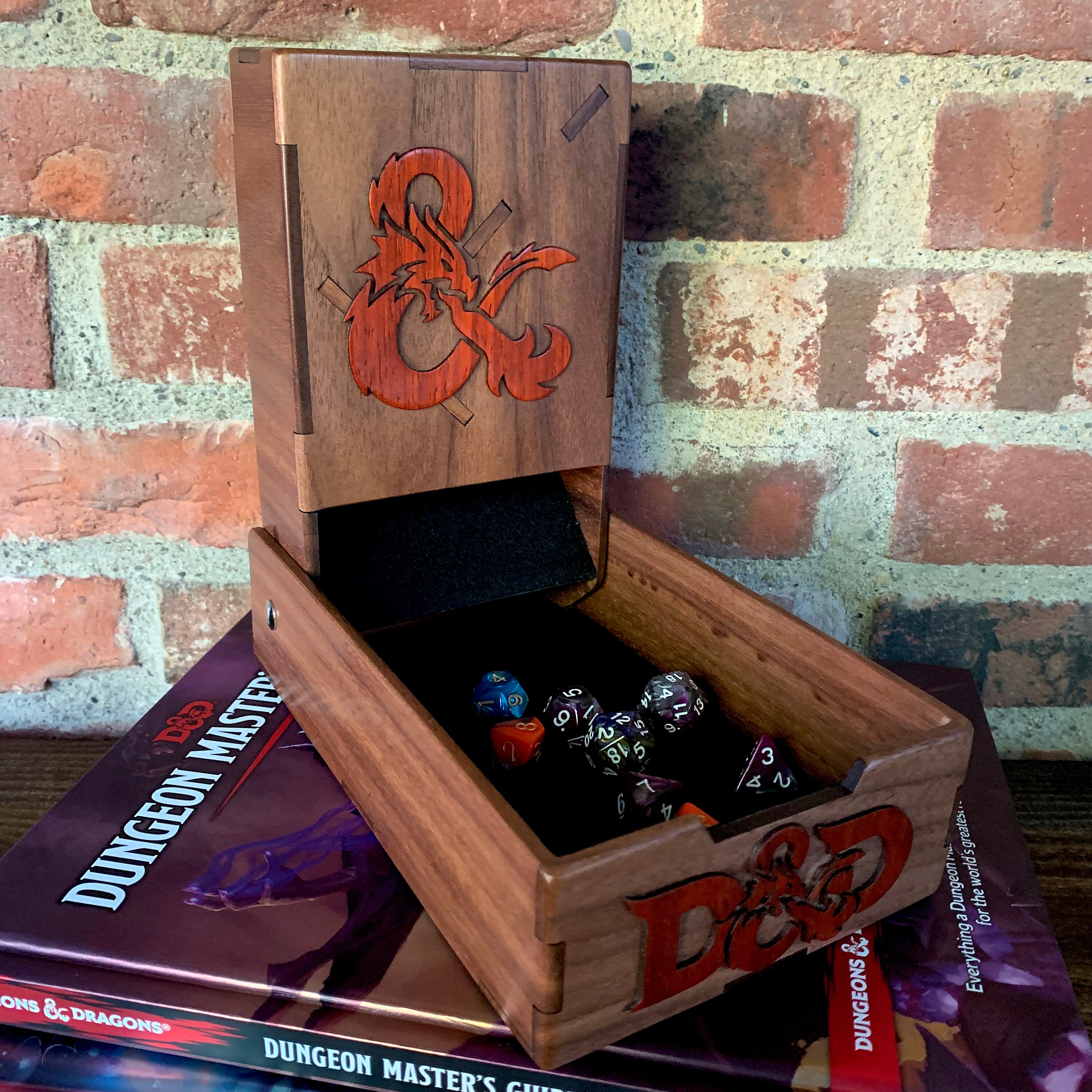 digital download compact folding dice tower laser cutting