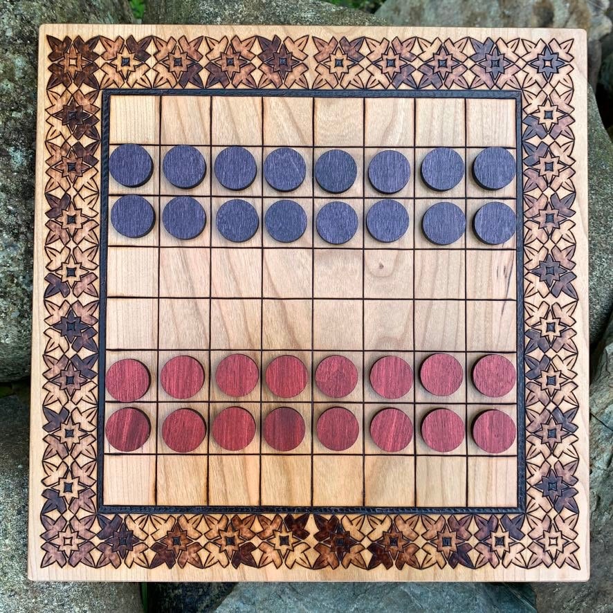 Jogo de damas- Jogadas básicas- draughts game, checkers game 