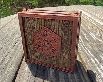 Dice Container: Small Portable Wooden Case for Polyhedral Dice, Laser-Engraved & Handcrafted - MADE TO ORDER