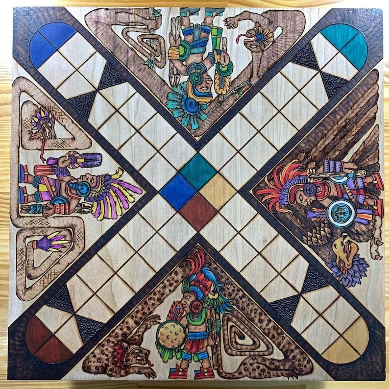 Patolli: Ancient Mesoamerican Aztec Board Game Handcrafted - Etsy