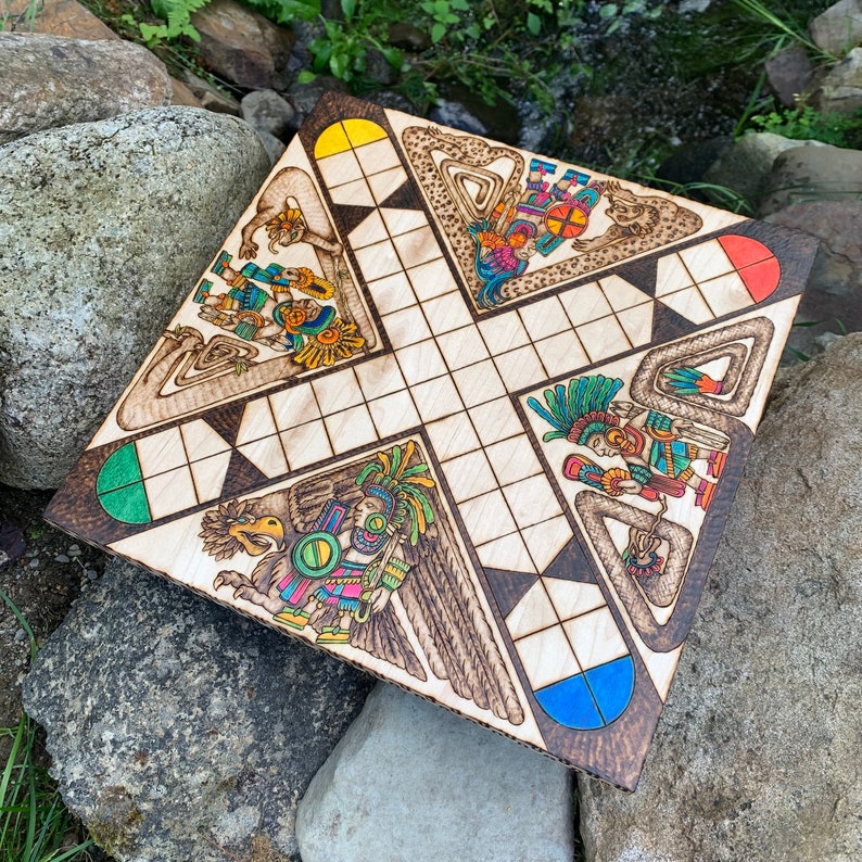 Patolli: Ancient Mesoamerican Aztec Board Game Handcrafted - Etsy