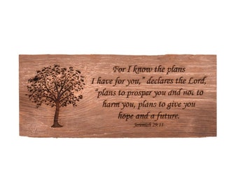 Jeremiah 29:11 Barnwood Sign
