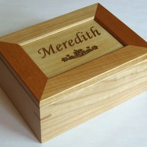 Custom Engraved Wooden Keepsake Box