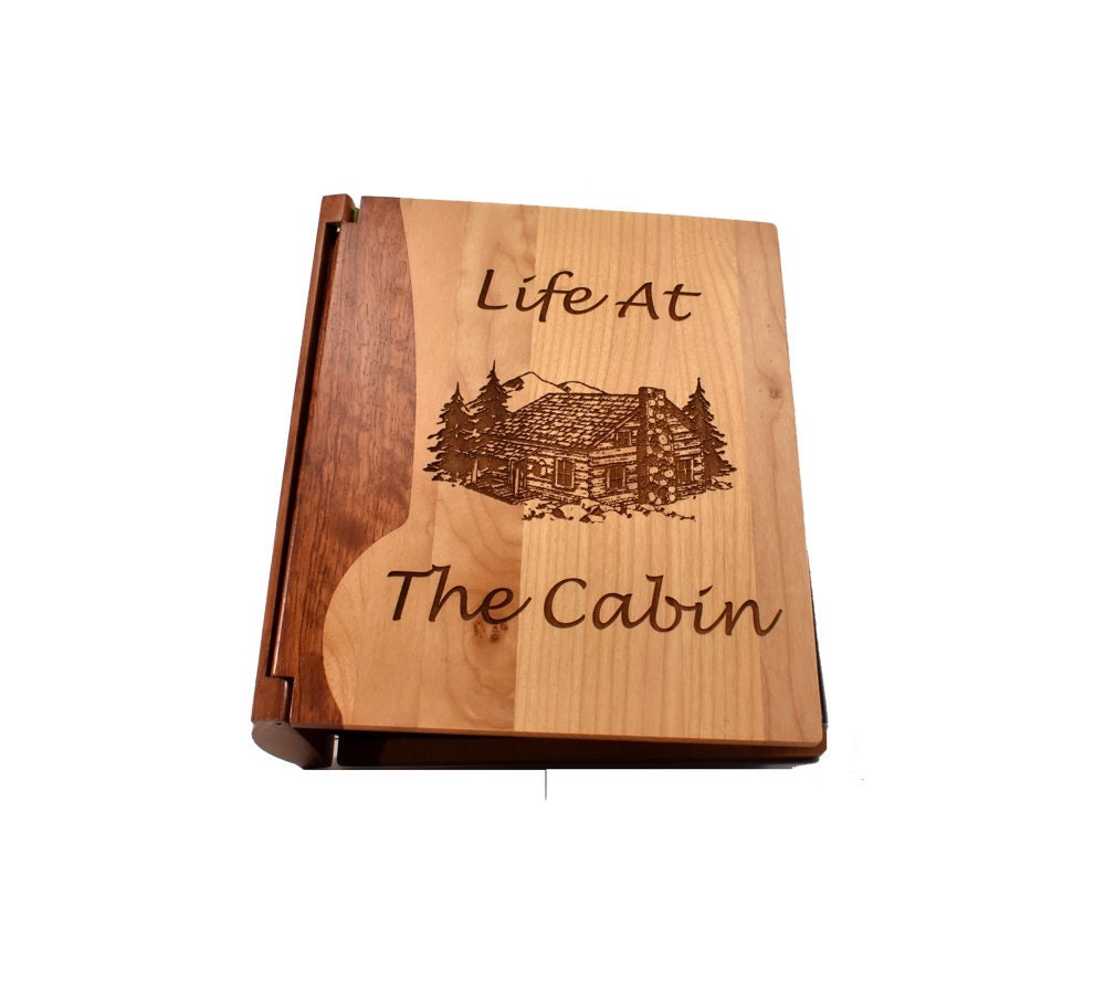 Engraved Wood Personalized Photo Album