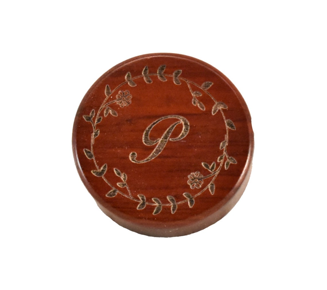 Laser Engraved Initial Wine Stopper Custom Engraved Initial Etsy