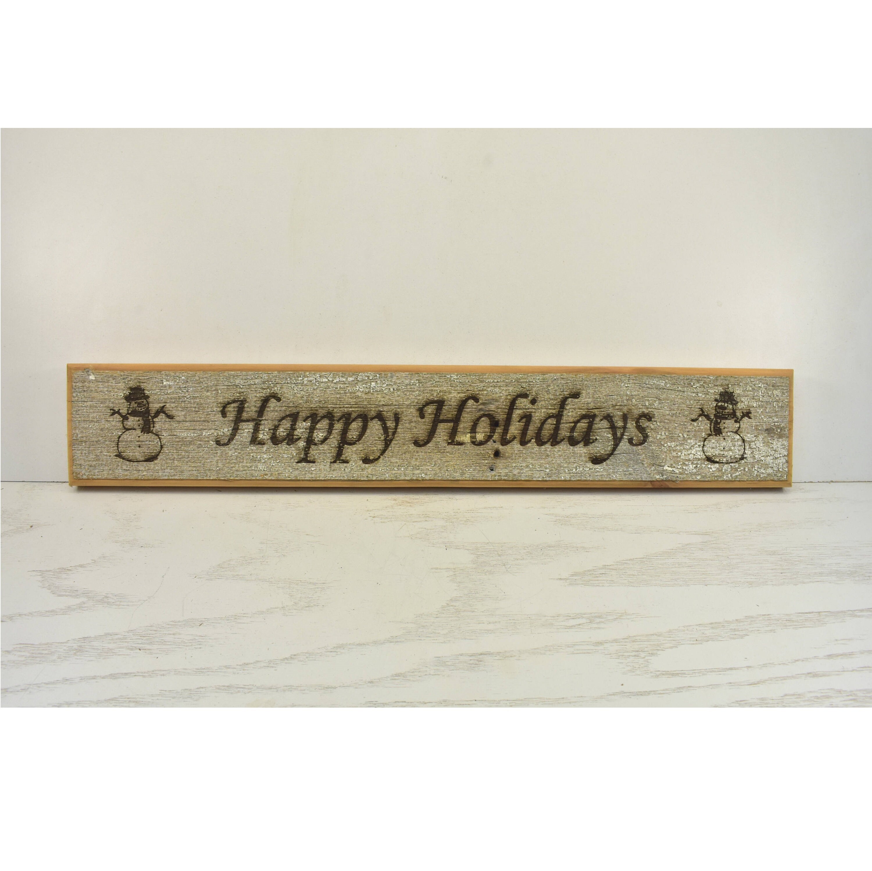 Happy Holidays Barnwood Door Topper