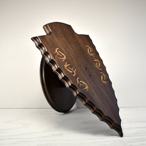 3 Piece Arrowhead Skull Plaque- Engraved Hardwood