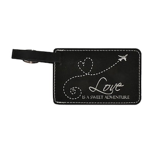 Wedding Travel Theme Favors For Guests In Bulk- Sweet Adventure Custom Luggage Tag Bulk- Adventure Theme Wedding