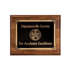 Personalized Engraved Acrylic Corporate Award Plaques - Two Piece Premium Hardwood Award – Custom Laser Engraving Wood Plaque