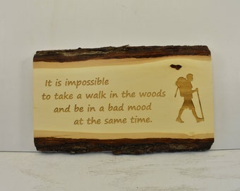 Walk in Woods Bark Edge Sign