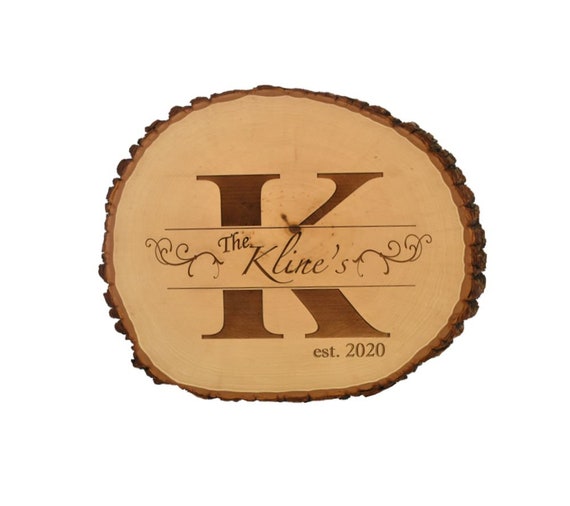 Family Monogram Personalized Wood Photo Album- Large - Whitetail  Woodcrafters