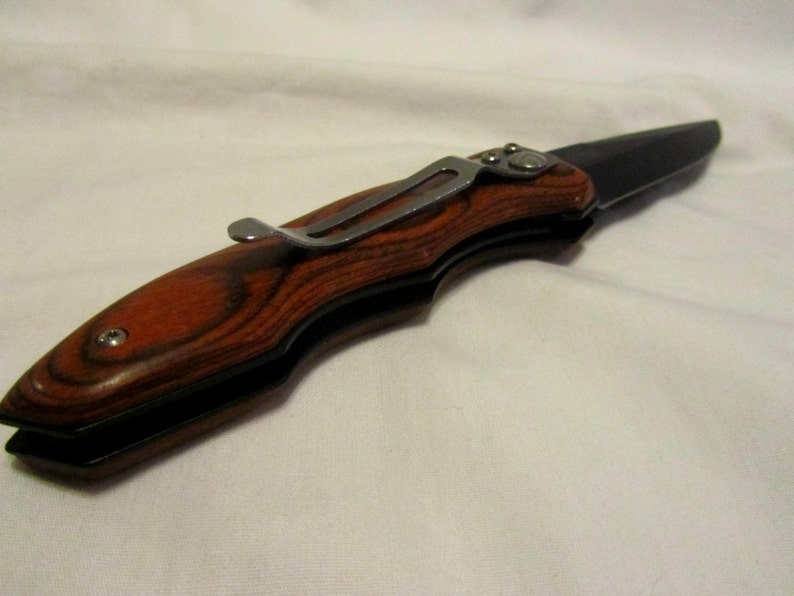 Custom Engraved Pocket Clip Knife Etsy