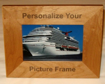 Custom Engraved Wood Picture Frame
