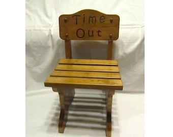 Time Out Silla infantil grabada personalizada