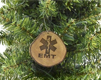 EMT Wood Ornament