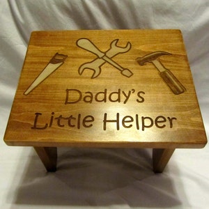 Personalized Wooden Toddler Step Stool- Custom Design