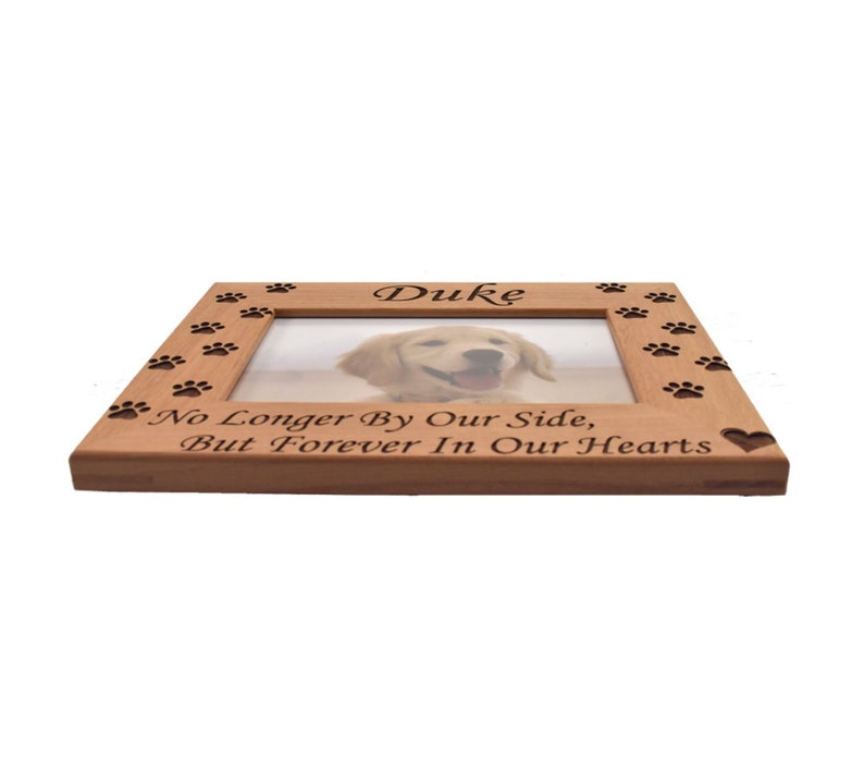 Engraved Dog Cat Picture Frame Pet Memorial Custom Photo - Etsy