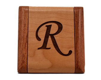 Custom Engraved Wooden Compact Mirror