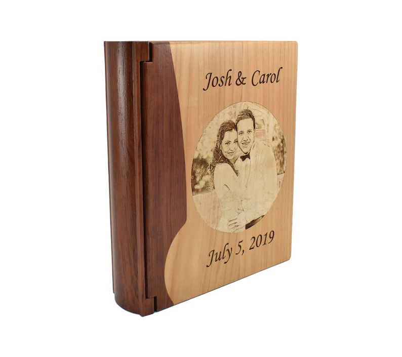 Custom Engraved Wedding Picture Photo Album Engraved Large Etsy
