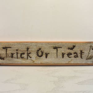 Trick or Treat Barnwood Door Topper