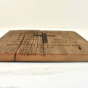 John 3:16 Barnwood Sign image 3