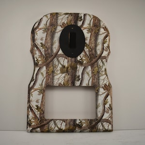Photo Plaque with Skull Hanger- Standard Camo