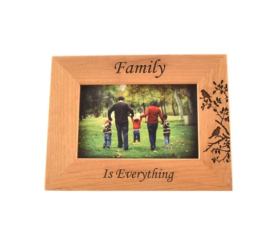 Family Custom Engraved Wooden Picture, Engraved Wooden Photo Frames Australia