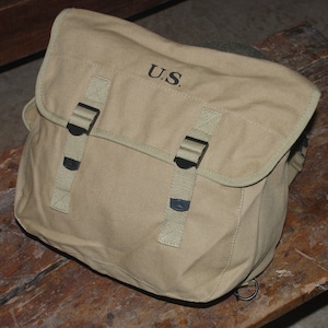 WWII WW2 US M1936 Haversack Backpack Pack Musette Bag in Khaki
