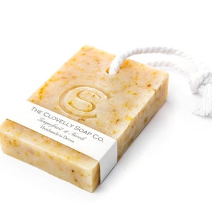 Grapefruit & Neroli Zeep op een Touwstaaf - Etherische Olie Zeep - 100g