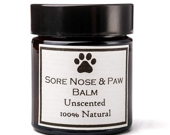 Dog Nose & Paw Balm - Natural Skin Balm for Dogs 30ml Amber Glass Jar