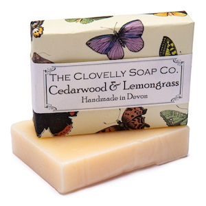 Cedarwood & Lemongrass Natural Vegan Handmade Soap Bar - Essential Oil Soap