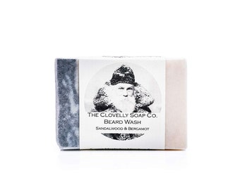 Champú para barba con aroma a sándalo - Aceites esenciales naturales