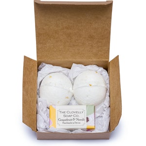 Aromatherapie-Badebomben-Set, handgefertigte ätherische Ölmischungen, Kraft Box