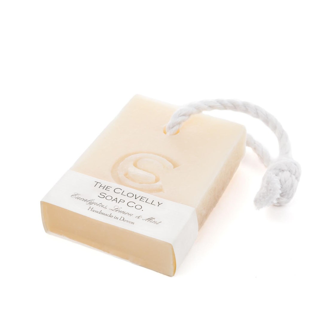 Eucalyptus, Lemon & Mint Soap on a Rope Bar - Essential Oil Soap - 100g ...