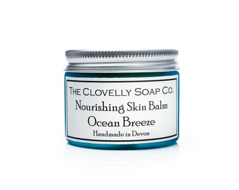 Ocean Breeze, Bergamot, Lemongrass & Lime Natural Skin Balm for Dry Skin and Hands - 50g