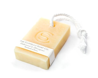 Handmade Clovelly Soap on a Rope - Vegan - Long lasting