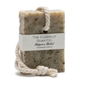 Hedgerow Herbal Exfoliating Soap on a Rope Bar - Zeep met etherische olie - 100 g