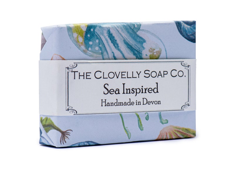 Sea Inspired Natural Vegan Handmade Soap Bar Essential Oil Soap image 3