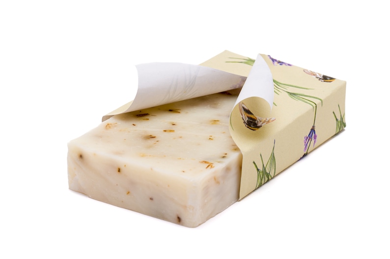 Lavender Natural Vegan Soap Bar - Handmade in England image 2