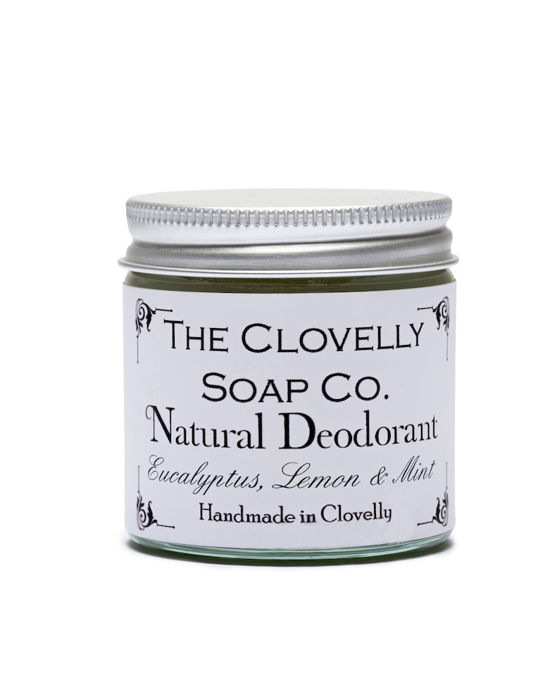 Natural Deodorant Balm with Pure Essential Oils Handmade in UK Eucalyptus Lemon