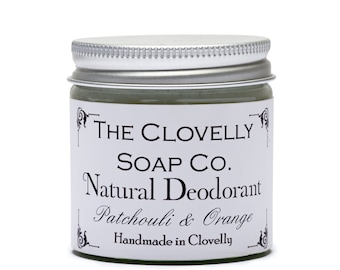 Natural Deodorant Balm with Pure Essential Oils - Handmade in UK