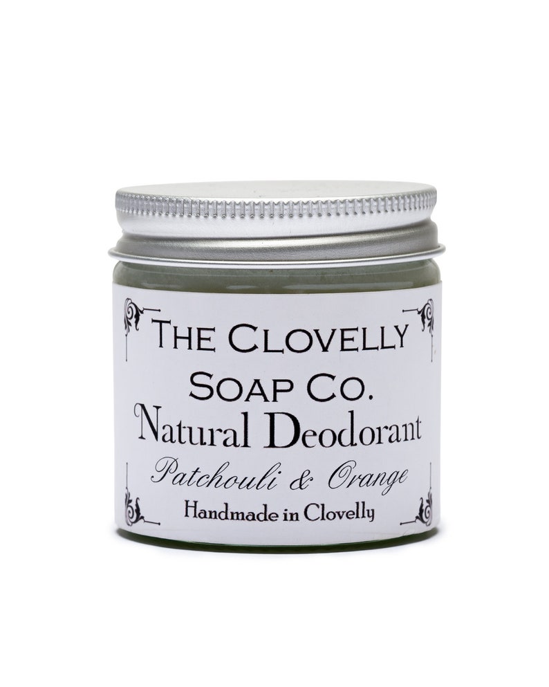 Natural Deodorant Balm with Pure Essential Oils Handmade in UK Patchouli & Orange