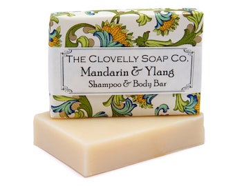 Mandarin & Ylang Handmade Natural Vegan Soap Bar - Essential Oil Soap