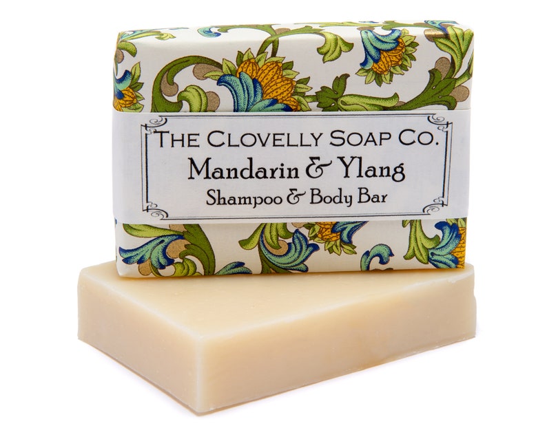 Mandarin & Ylang Handmade Natural Vegan Soap Bar Essential Oil Soap image 1