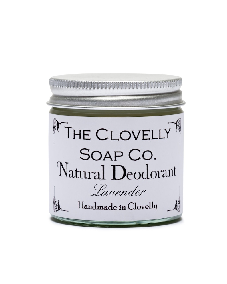 Natural Deodorant Balm with Pure Essential Oils Handmade in UK Lavender