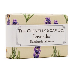 Lavender Natural Vegan Soap Bar - Handmade in England image 3