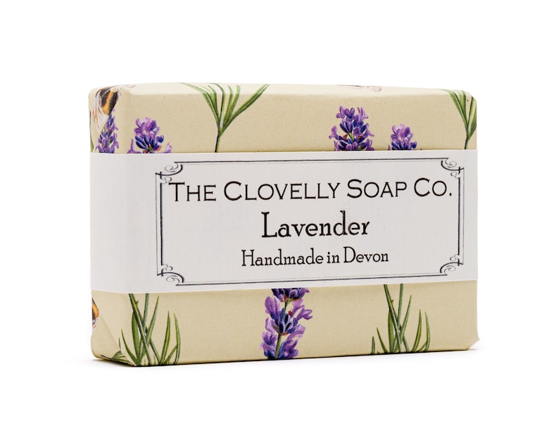 Lavender Natural Vegan Soap Bar - Handmade in England image 3