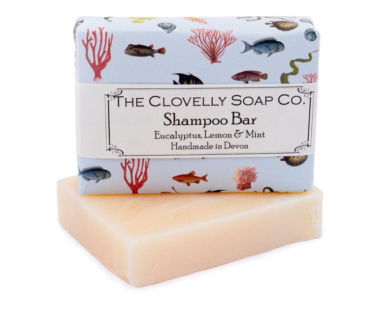 Handmade Eucalyptus Lemon Mint Shampoo Soap Bar, Natural Vegan Soap ...
